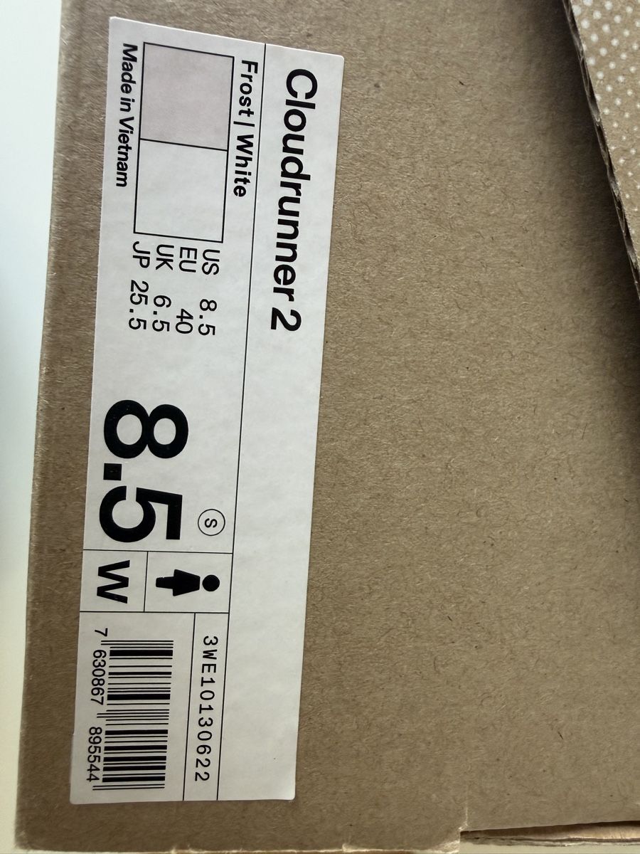On Chaussures femmes: On Cloudrunner 2 Frost White EU 40 US 8.5 – Neuf (Voir description) à Uster par b4x_ric 3