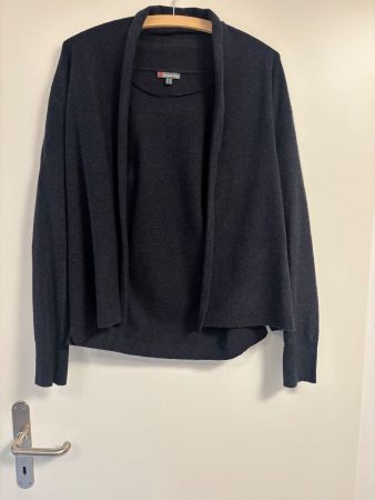 Damen Strickjacke Street One dunkelblau, Grösse 34