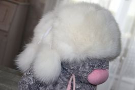 MEGA hübsche Mütze aus Polarfuchs WIE NEU