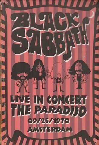 Schilder: Rusty Blechschild-BLACK SABBATH CONCERT – Neu und originalverpackt aus Rupperswil von big-one-sale