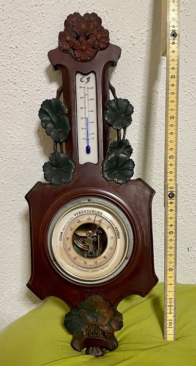 Barometer Thermometer Antik G Frischknecht Herisau Geschn Kaufen Auf Ricardo