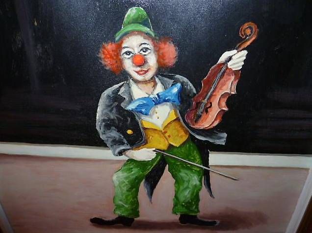 Statuette: Clown jouant du violon de Fuchs – Usato da St. Maurice venduto da Benoit12 1