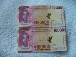 Guinea 10000 Francs 2020, P-49, Fortlaufend N., Unzirkuliert
