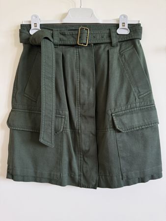 Jupe MaxMara Weekend, taille 38, style cargo, veet foncé