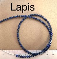 Lapis Lazuli  facettiert  Strang    3.5mm      auf Flexdraht