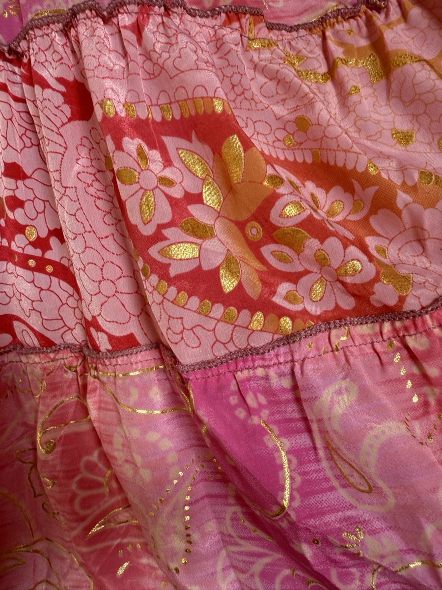 Gonne: Boho Maxirock / Midikleid aus Seide – Nuovo (secondo la descrizione) da Sigriswil venduto da ck56 5