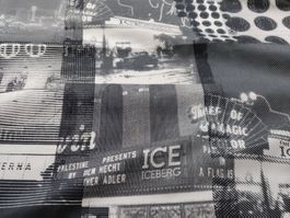 Designer Baumwolle Stoff von ICEBERG 2.15x1.40m Movie