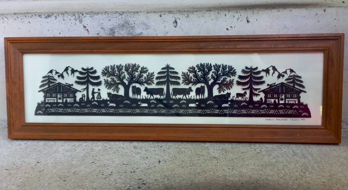 Grafica & Litografie: Scherenschnitt Beatrice Straubhaar Lauenen – Usato da Burgdorf venduto da glasrabe01