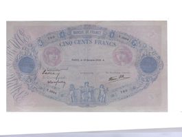 France 500 Francs 19 oct. 1939 Bleu et rose