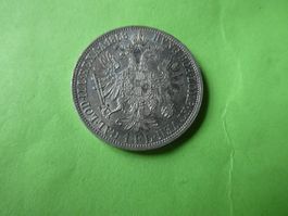 Oesterreich 1858, 1 Gulden  Silber 12.35 g
