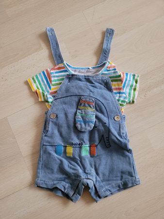 Set von Boboli Latzhose T-Shirt