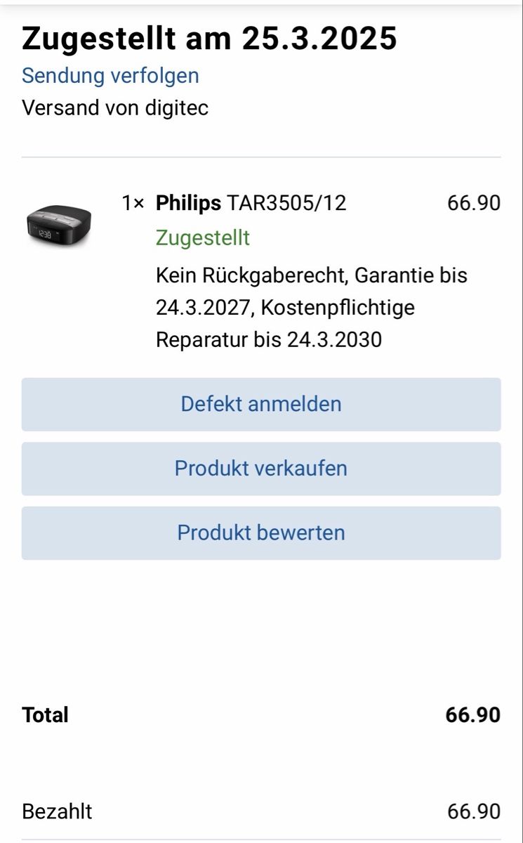 Philips Wecker: Radiowecker DAB Philips TAR3505 – Gebraucht aus Bremgarten b. Bern von alexmueri 5