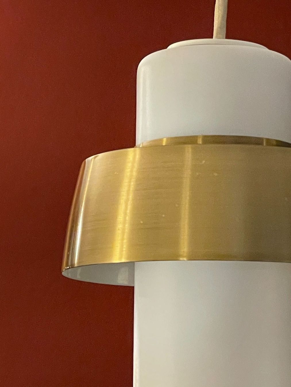 Lampadari & plafoniere: MidCentury Lampe Opalglas & Messing – Usato da Basel venduto da MidMod20C 2