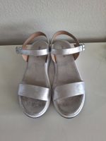 Sandalen, Silber, Grösse 38, wie neu !