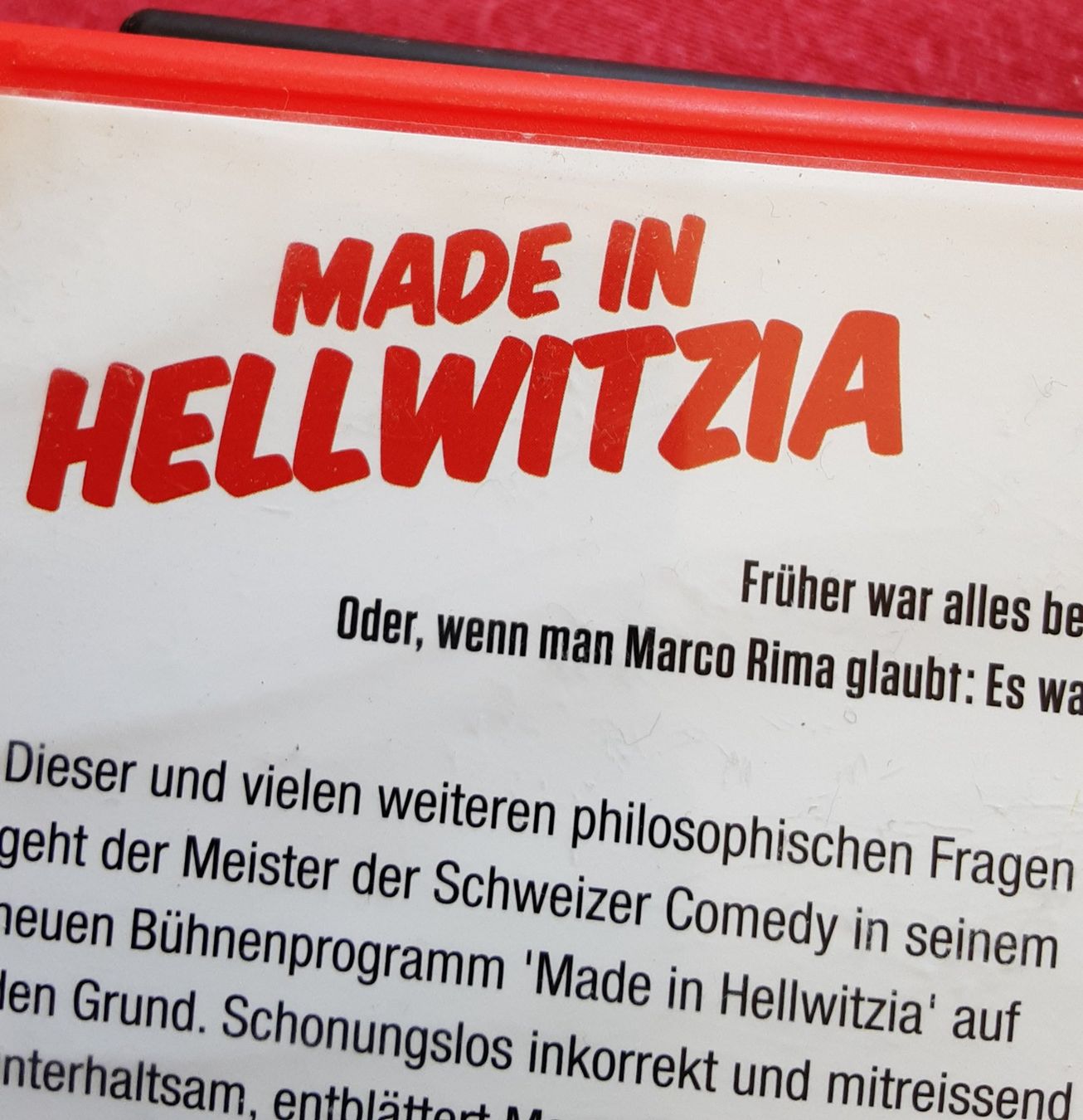Tutti i DVDs: Marco Rima "Made in Hellwitzia" Comedy DVD, Schweizer Hum... – Usato da Bremgarten AG venduto da musiccollector 2