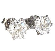 2.61ct. Solitärohrstecker 6-Griff: 2 Brillanten, LP 26.900,-