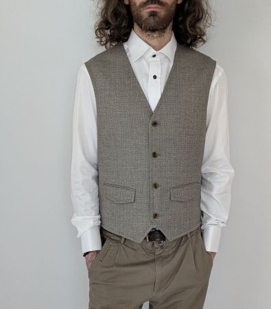 Herren Weste, Braun, Grösse S Top