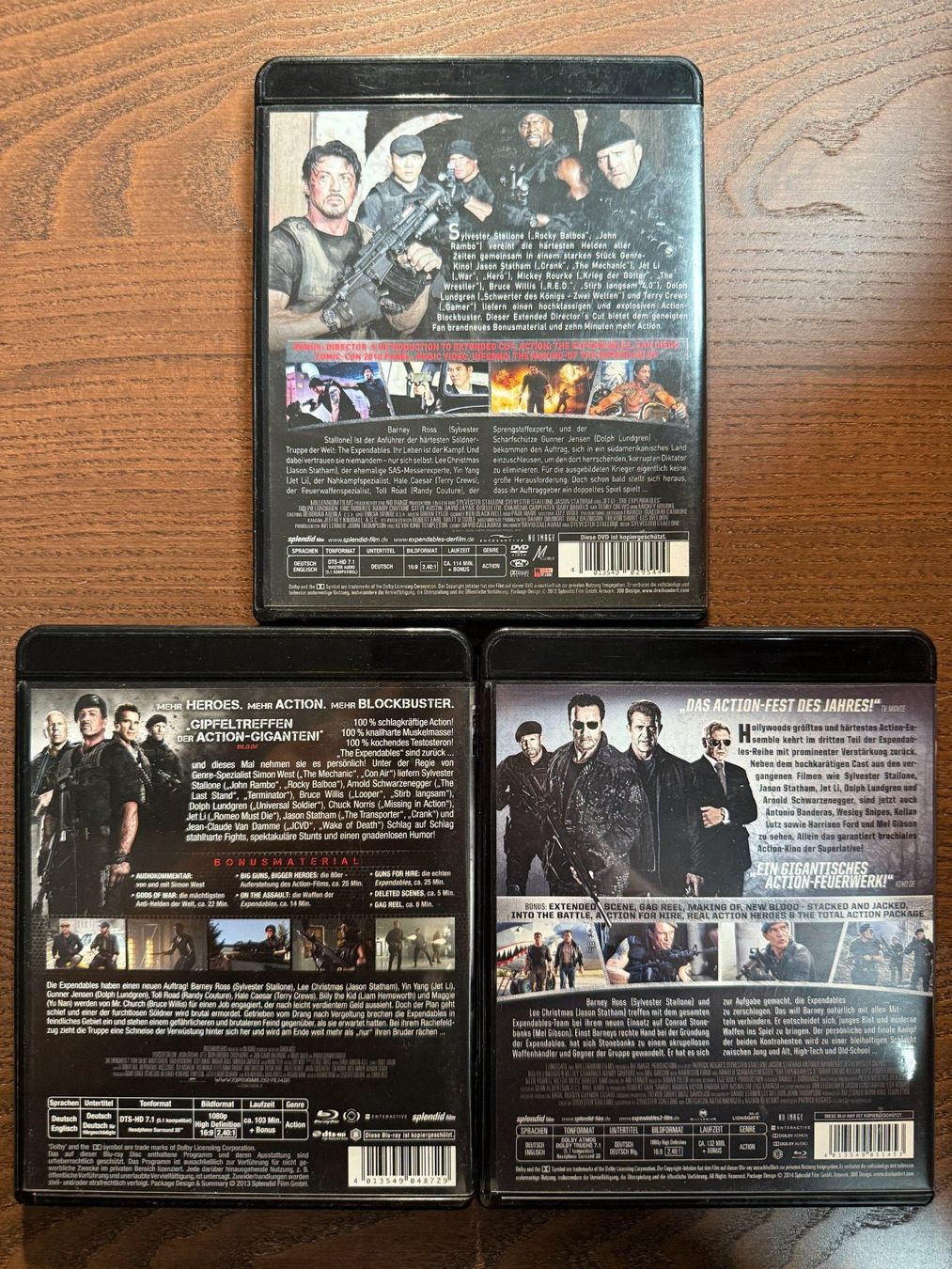 Tutti i DVDs: The Expendables - Teil 1 bis 3 – Usato da Zürich venduto da Blu-ray_ZH 1