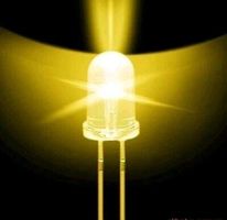 100Stk. 5mm LED transparent gelb