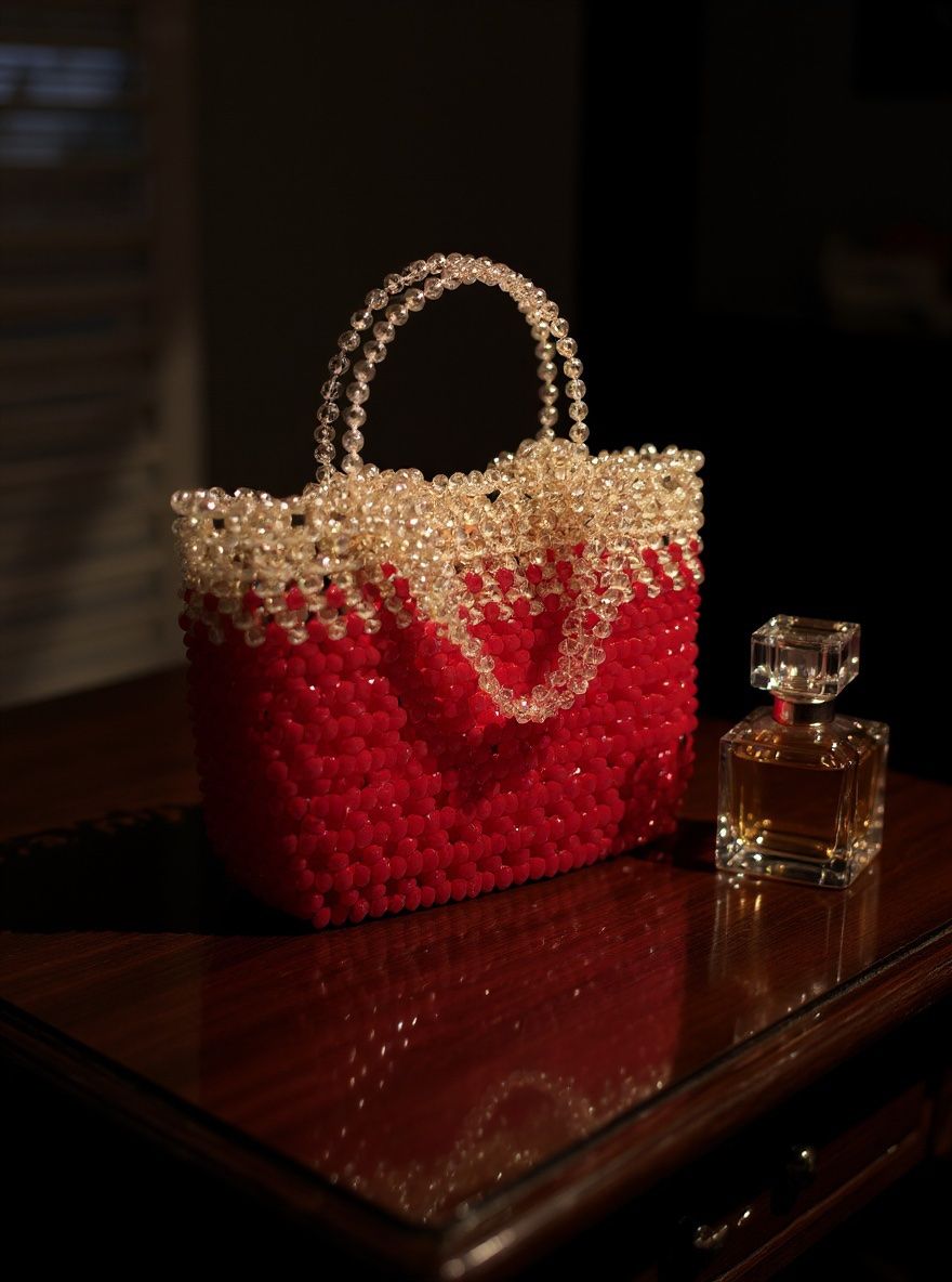 Borse da donna: Pochette aus Kristallperlen in Handarbeit – Nuovo e nell'imballaggio originale da canobbio venduto da barbarb 3
