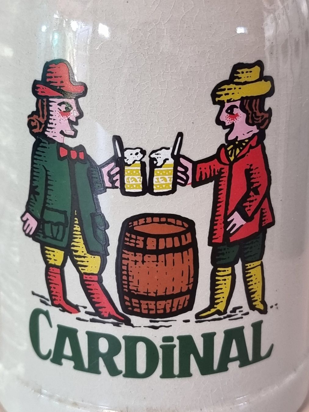 Bicchieri: Cardinal Bier Steingut Bierkrug / Humpen – Usato da Lommis venduto da 0815undmehr 1