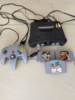 Nintendo 64 Konsole mit Controller und 3 Spielen