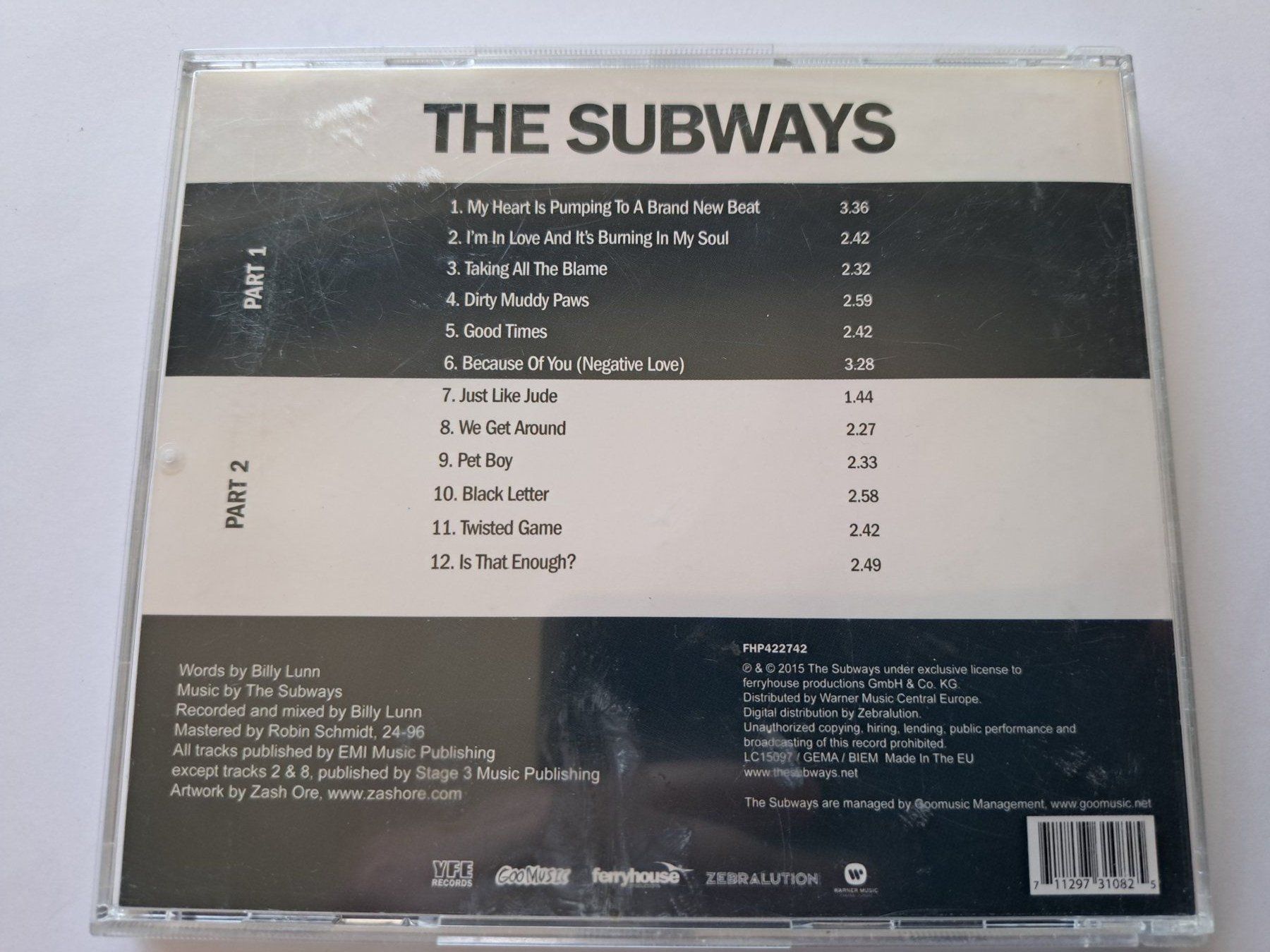 CD: Cd The Subways - The Subways (  2015 ) – Usato da Pully venduto da bro_n52j 1