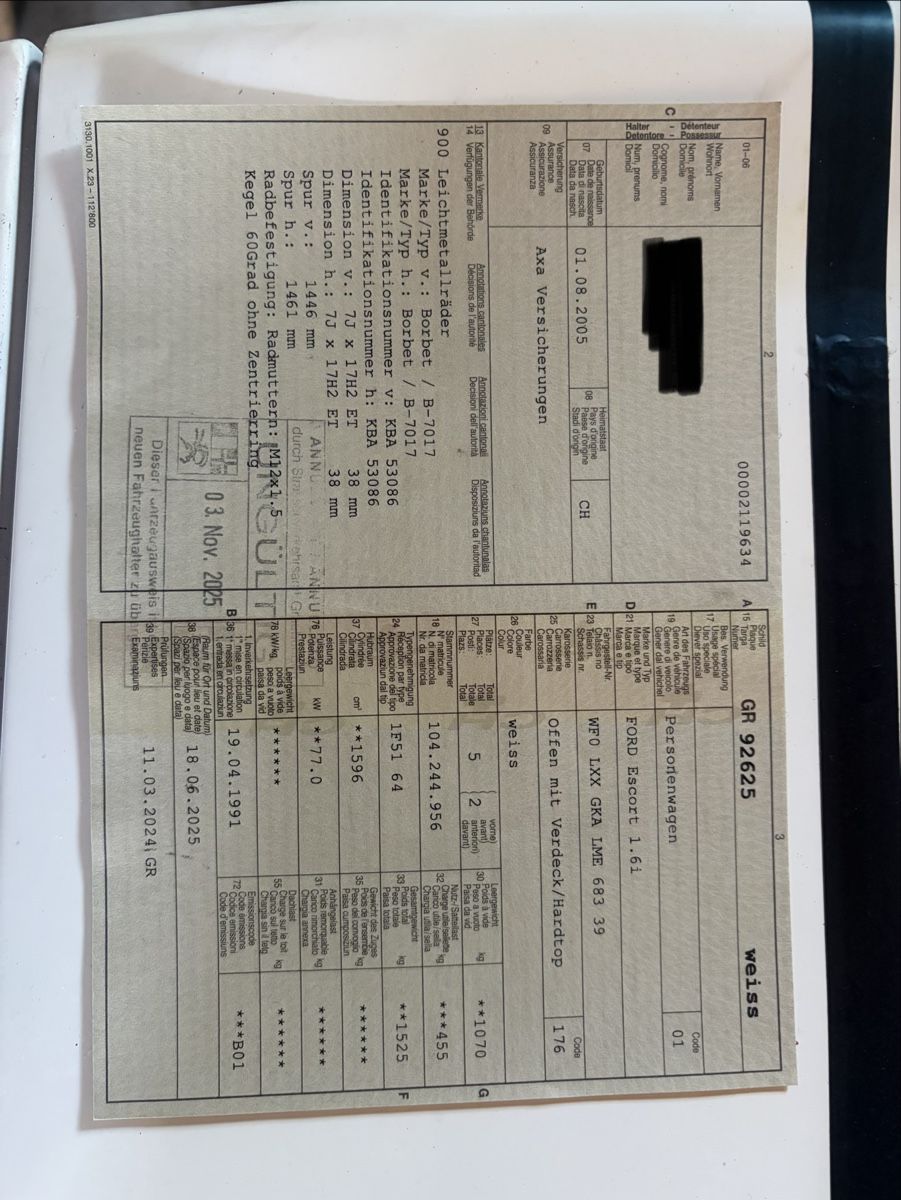 Ford Autos: Ford Escort Cabrio – Gebraucht aus Donat von mm7_v76x 7