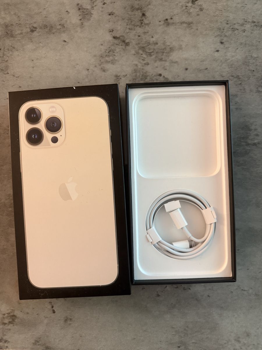 Apple Telefoni cellulari / Smartphones: iPhone 13 Pro Max 128GB Gold - Super Zustand mit OVP – Usato da Perlen venduto da Albintso 1
