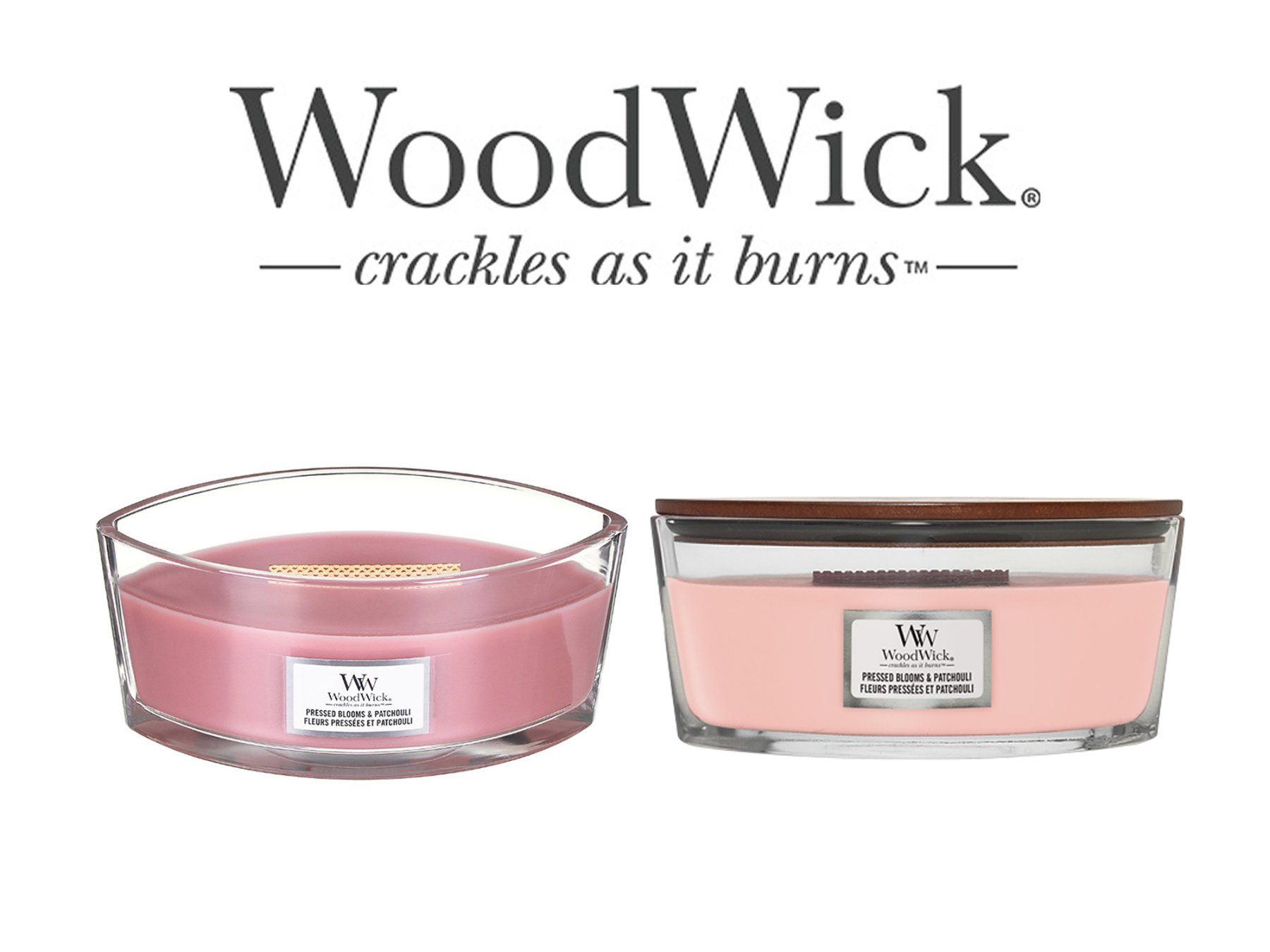 Yankee Candle Kerzen: Woodwick Pressed Blooms & Patchouli Ellipse – Neu (gemäss Beschreibung) aus Langwiesen von rtWebshop