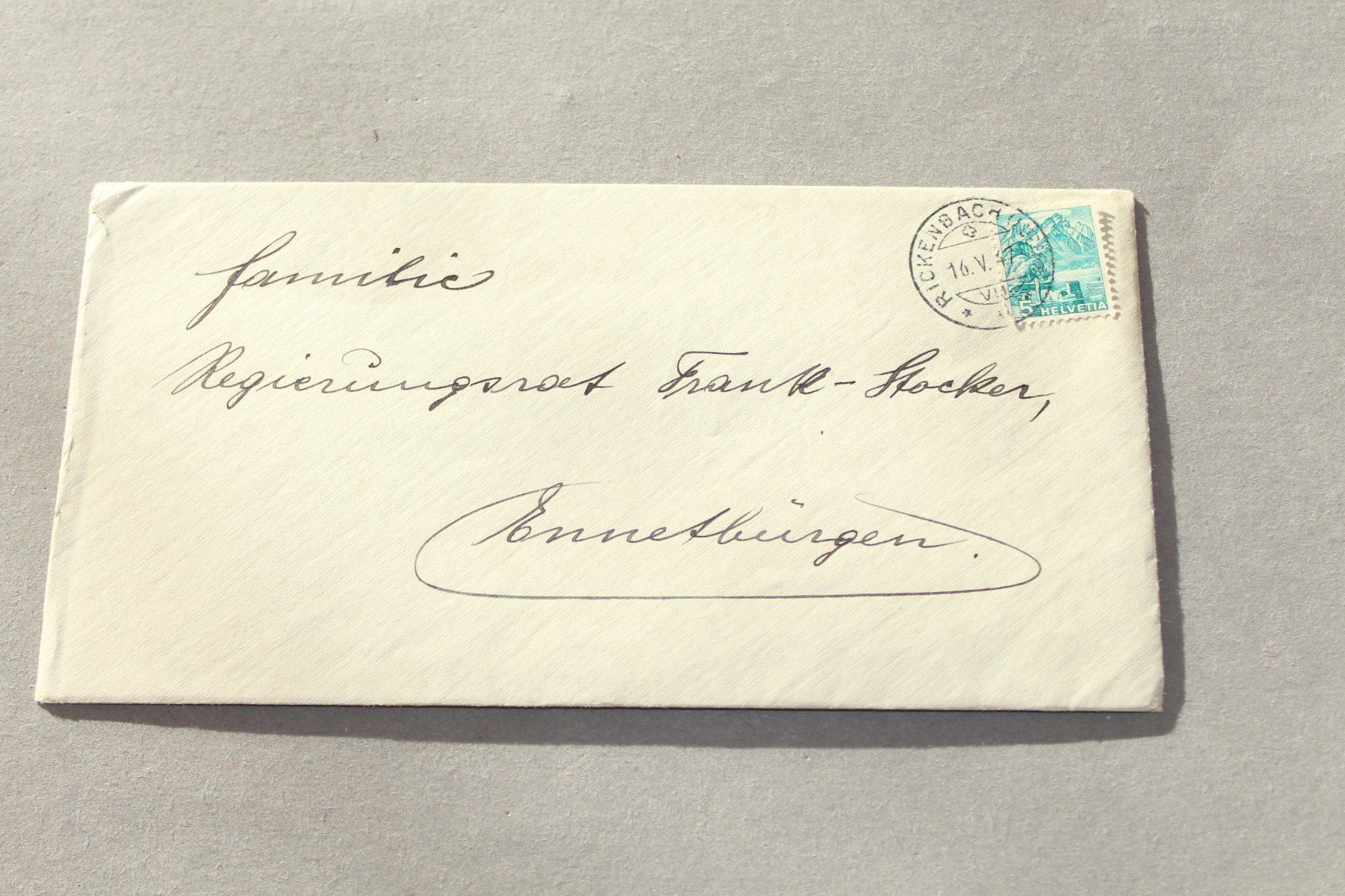 Dokumente: alter Brief gestemp. 1947 – Gebraucht aus Kriens von Wolly85