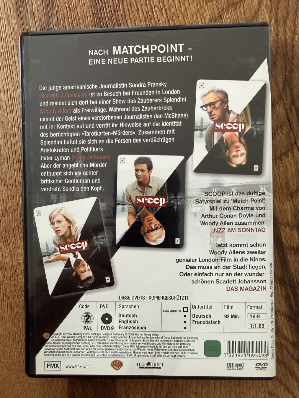Tutti i DVDs: Scoop - Der Knüller (2006) – Usato da Zürich venduto da Gekuu 1