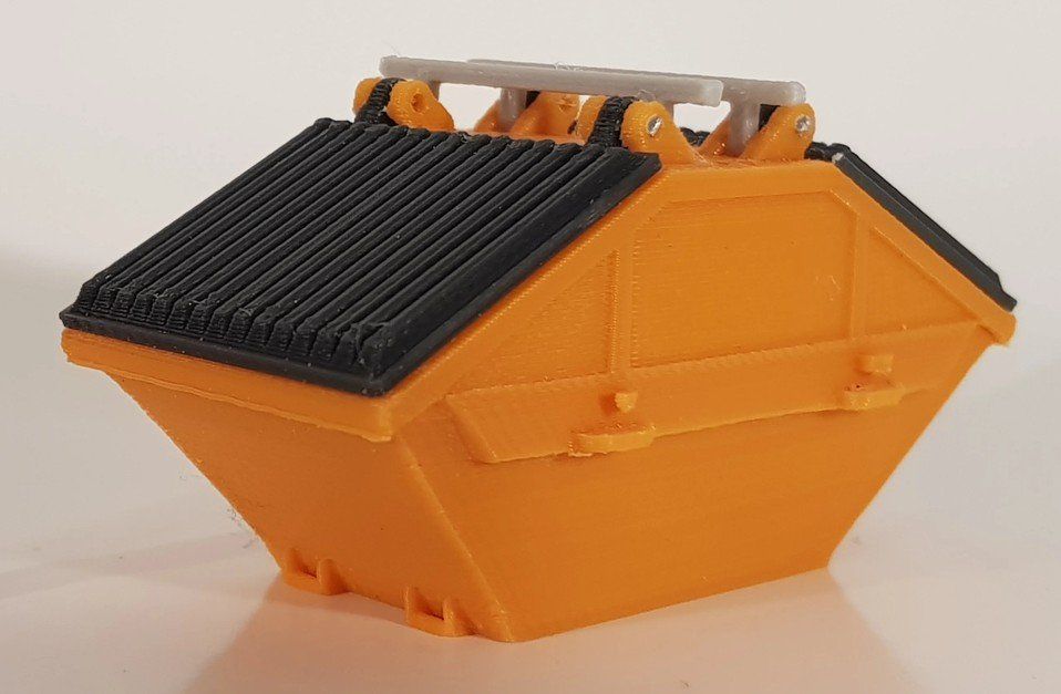 Kit di modellismo & Modellini statici: MSM 5466 Stadtmulde mit Deckel 7 m3 – Nuovo e nell'imballaggio originale da Dagmersellen venduto da FBM-Bacheli