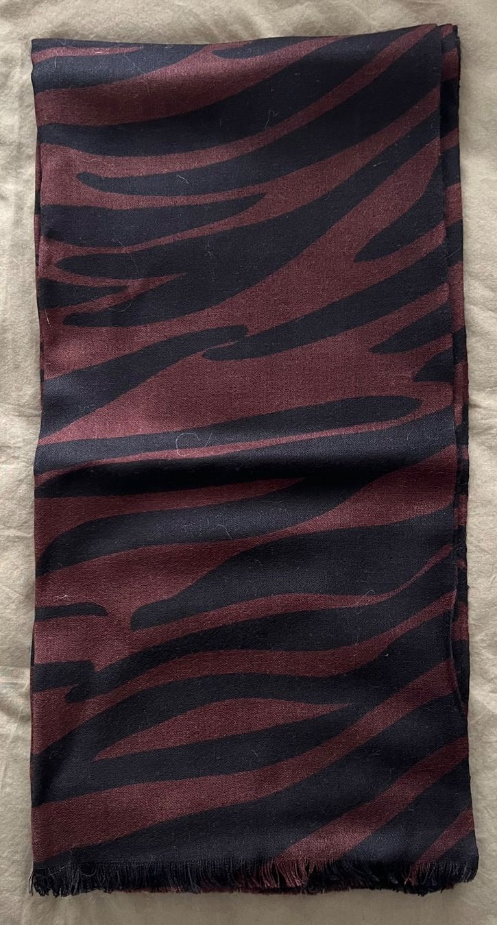 Foulard & Sciarpe: Intrend – Wool scarf with black & brown zebra pattern – Nuovo (secondo la descrizione) da Zürich venduto da mattcndx 1