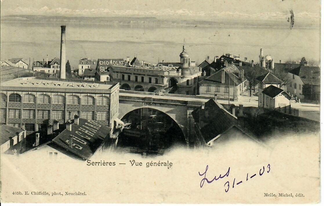 Cartoline postali: Serrières 1903 – Usato da Hochdorf venduto da Ziegel-16