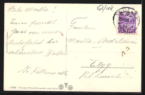 Cartoline postali: Klausenpasshöhe, Hotel Klausenpasshöhe – Usato da Berlin venduto da bartko-reher 1
