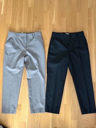 2 Stoffhosen Damen grau und schwarz guter Zustand