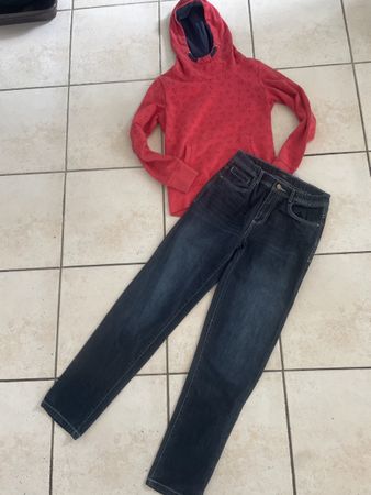 Yigga/Tchibo Set Gr. 158/164 - Hoodie & Jeans