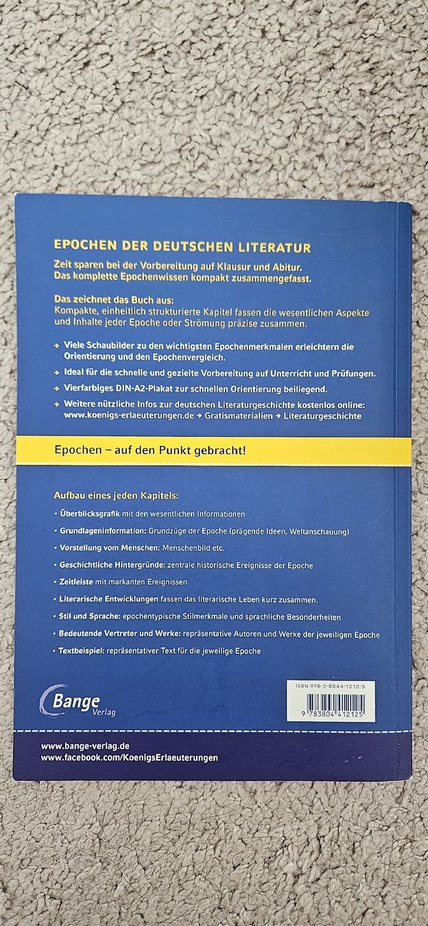 Libri: Epochen der deutschen Literatur – Usato da St. Moritz venduto da Mirko66 1