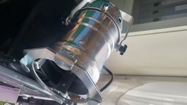 PAR 36 Scheinwerfer silber Metall Gehäuse guter Zustand