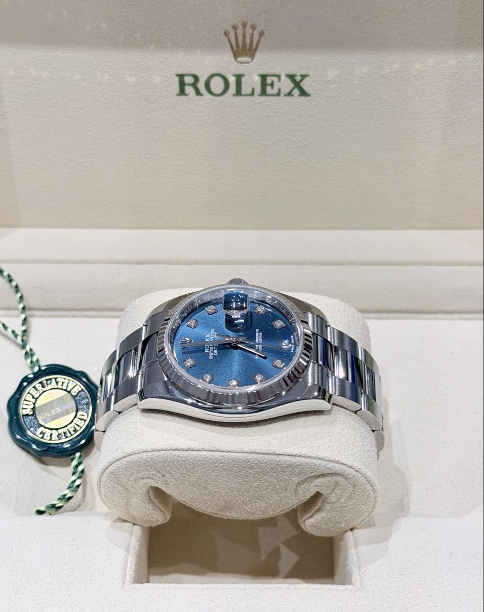 Rolex Orologi: Rolex Datejust 36 Blue Diamonds – Usato da Zürich venduto da WATCHROOM 4