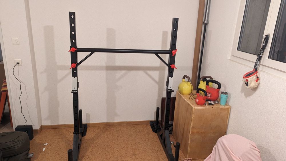 York Squat Rack von CrossEquip fürs Garage Gym, Strongman (Gebraucht ...