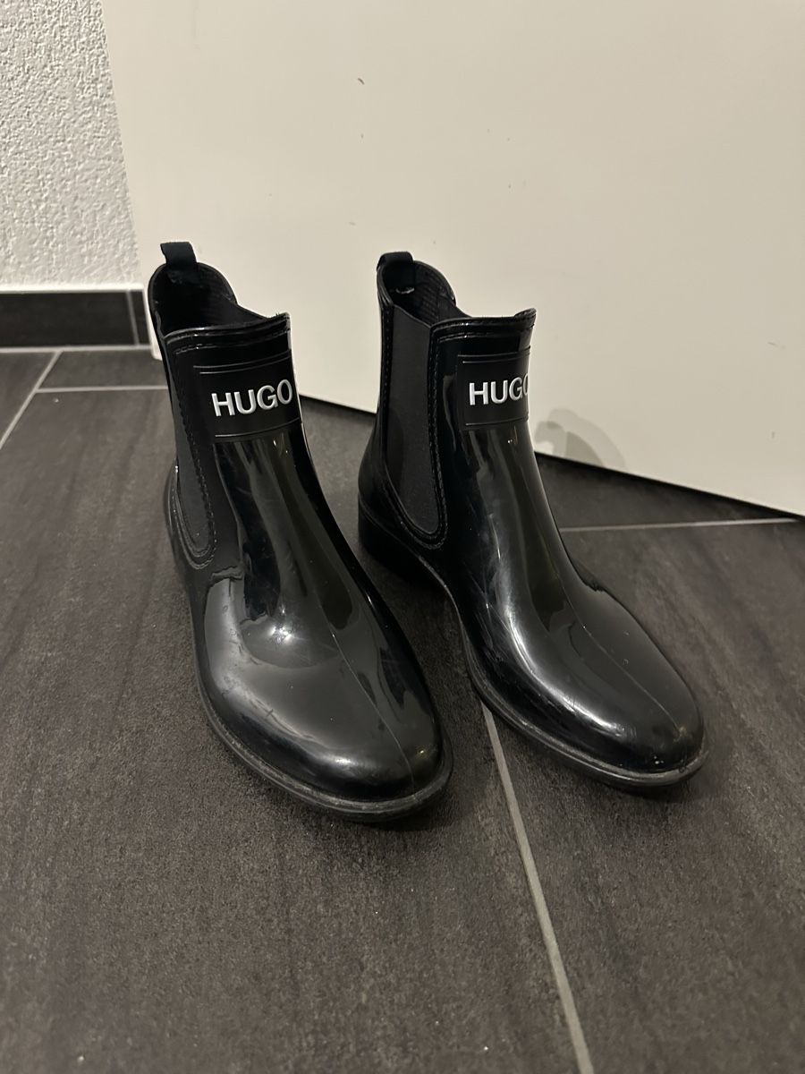 Hugo Boss Scarpe da donna: HUGO Gummistiefel Gr 37 – Usato da Winterthur venduto da pompowerpuff