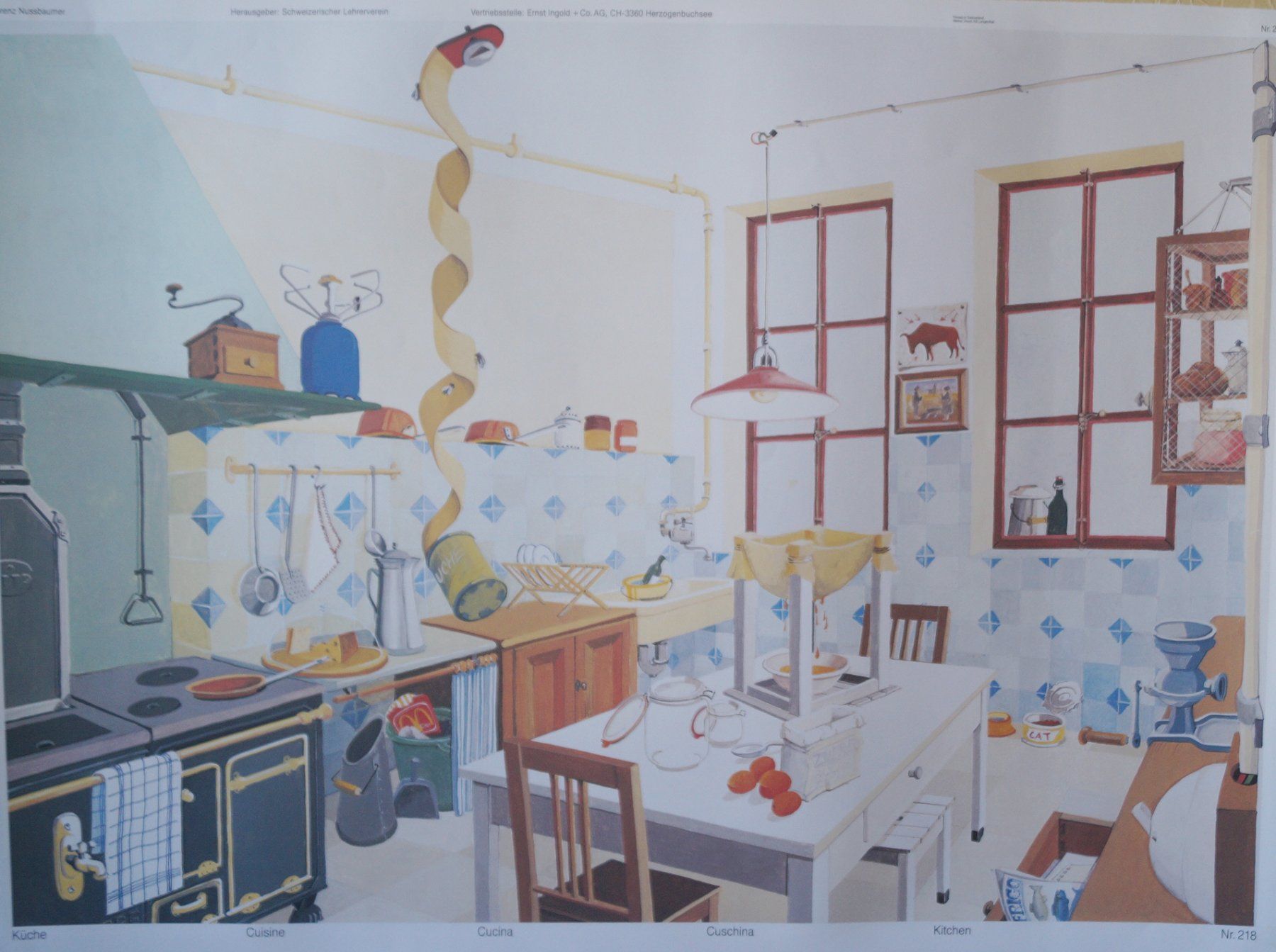 Foto & Immagini: Schulwandbild "Küche" von Lorenz Nussbaumer  @perga – Usato da Härkingen venduto da sammelbecken