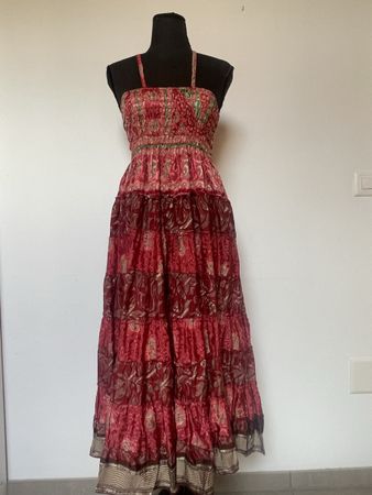 Boho Midikleid / Maxirock mit Seide