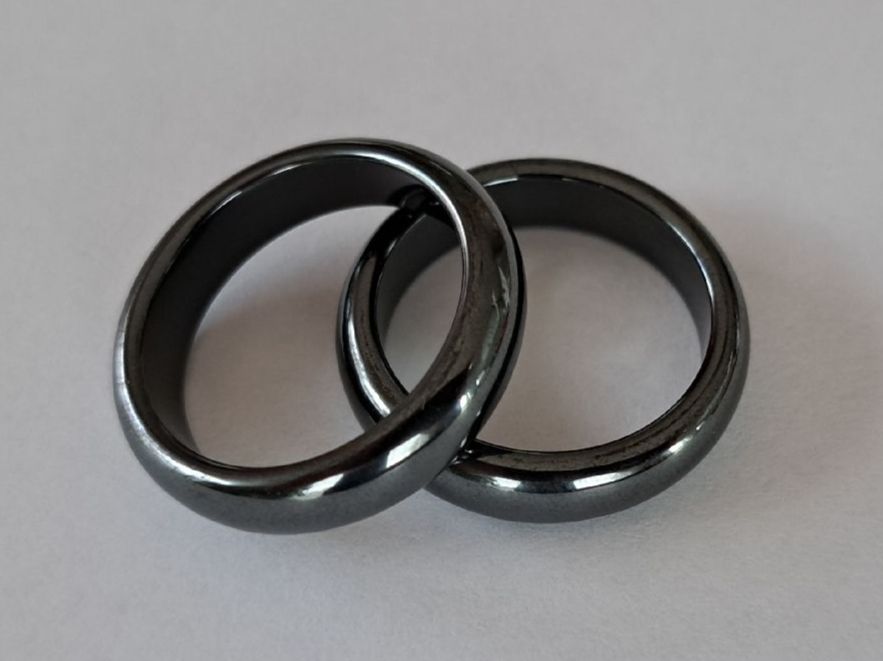 Anelli: Hämatit Ring schwarz Grösse 64, 20.3mm – Nuovo e nell'imballaggio originale da Günsberg venduto da Fleder4 1