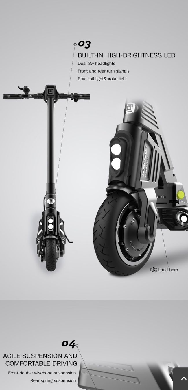 Dualtron Kickboard: NEU Dualtron Pop / Popular E-scooter – Nuovo e nell'imballaggio originale da Uhwiesen venduto da Thom 4