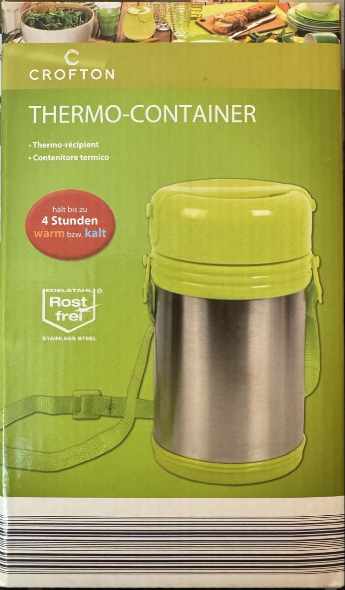 Pentole: Crofton Thermo-Container Edelstahl Rostfrei neu – Nuovo e nell'imballaggio originale da Basel venduto da maulwurf012
