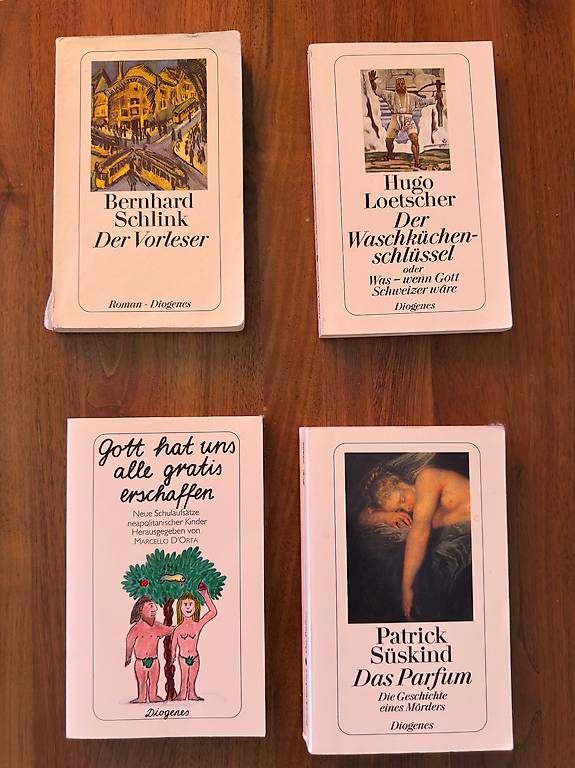 Libri: 4 Diogenes Bücher Schlink, Süsskind, etc. – Usato da Meggen venduto da Head_automatica