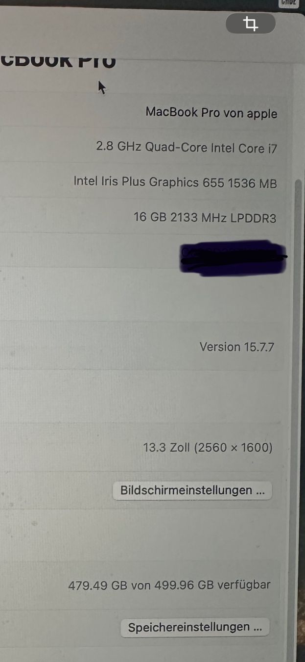 Apple Portables: Apple MacBook Pro für Bastler  – Défectueux à Seuzach par Seuzemer 2